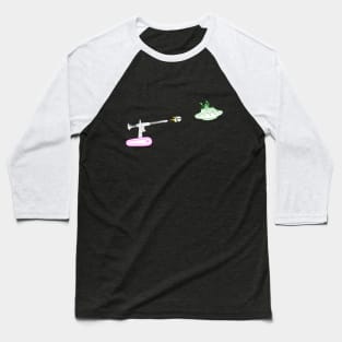 Tank vs UFO, Pinball War Baseball T-Shirt